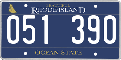 RI license plate 051390