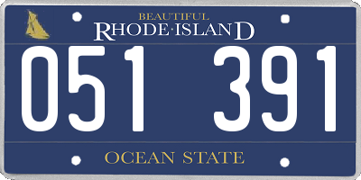 RI license plate 051391