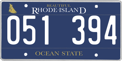 RI license plate 051394