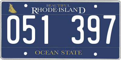 RI license plate 051397