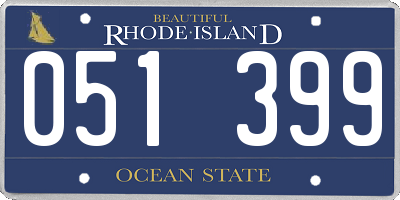 RI license plate 051399