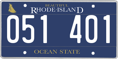 RI license plate 051401