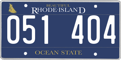 RI license plate 051404