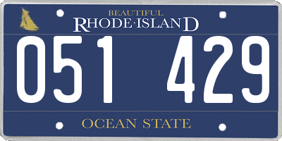RI license plate 051429