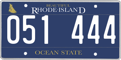 RI license plate 051444