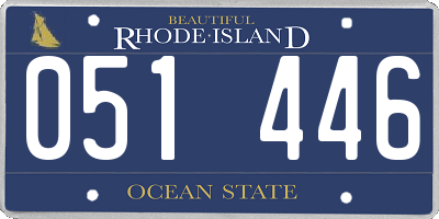 RI license plate 051446