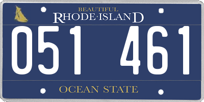 RI license plate 051461