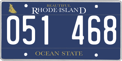 RI license plate 051468