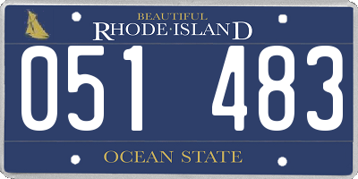 RI license plate 051483