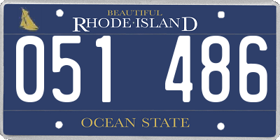 RI license plate 051486