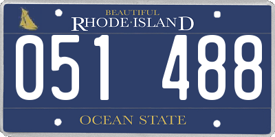 RI license plate 051488
