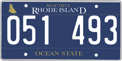 RI license plate 051493