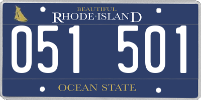 RI license plate 051501