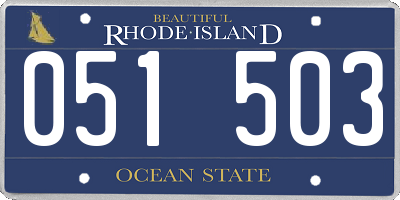 RI license plate 051503
