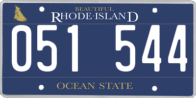 RI license plate 051544