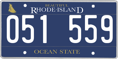 RI license plate 051559