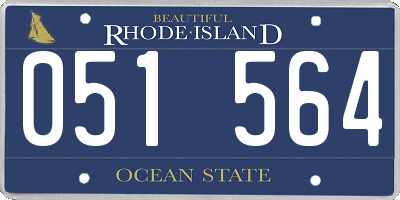 RI license plate 051564