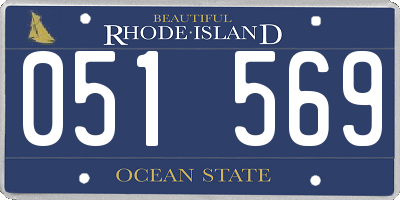RI license plate 051569