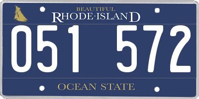 RI license plate 051572