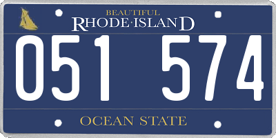 RI license plate 051574