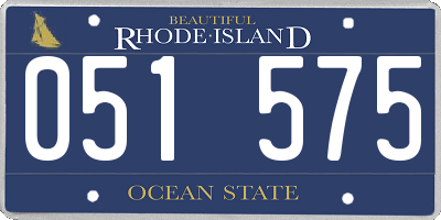 RI license plate 051575