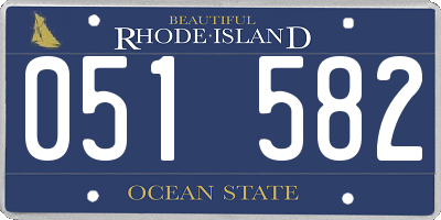 RI license plate 051582