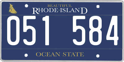 RI license plate 051584