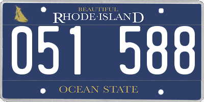 RI license plate 051588