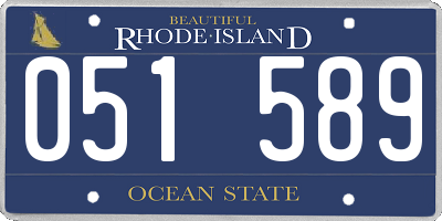 RI license plate 051589