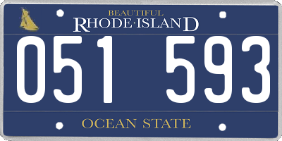 RI license plate 051593