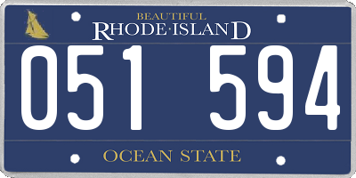 RI license plate 051594