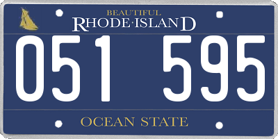 RI license plate 051595