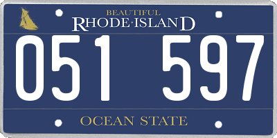 RI license plate 051597