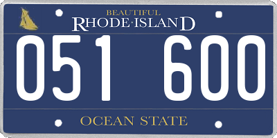 RI license plate 051600