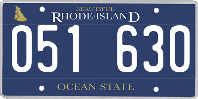 RI license plate 051630
