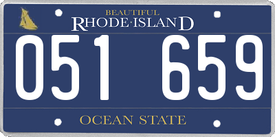 RI license plate 051659