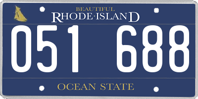 RI license plate 051688