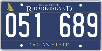 RI license plate 051689