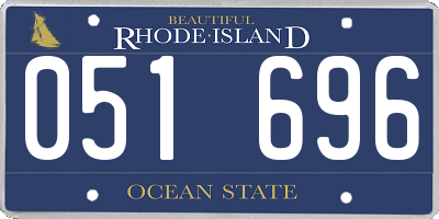 RI license plate 051696