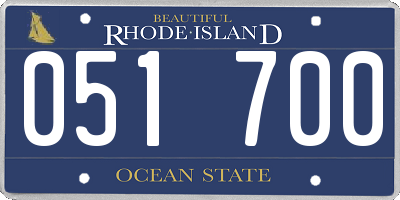 RI license plate 051700