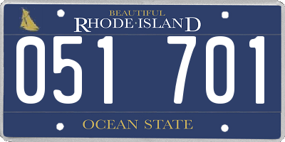 RI license plate 051701