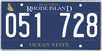 RI license plate 051728
