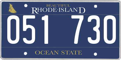 RI license plate 051730