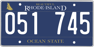 RI license plate 051745
