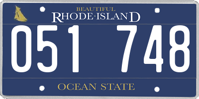 RI license plate 051748