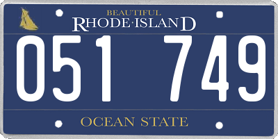 RI license plate 051749