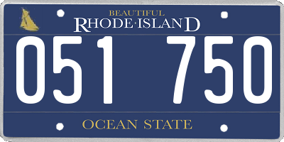 RI license plate 051750