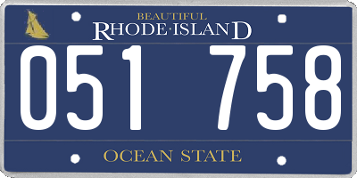 RI license plate 051758