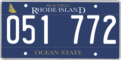 RI license plate 051772