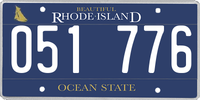 RI license plate 051776